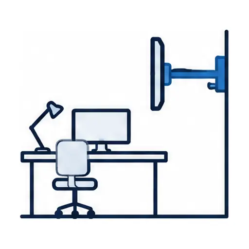 Schematic icon: Home Office TV Mounting